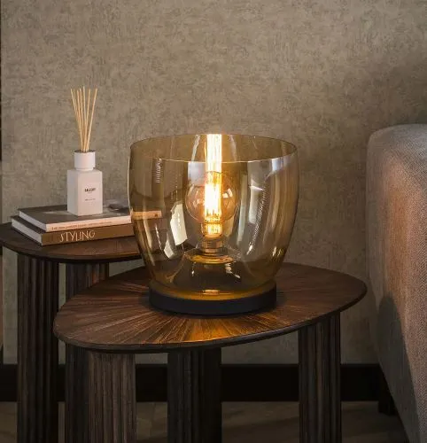 Stehlapme Pad | Glas & Metall | Amber