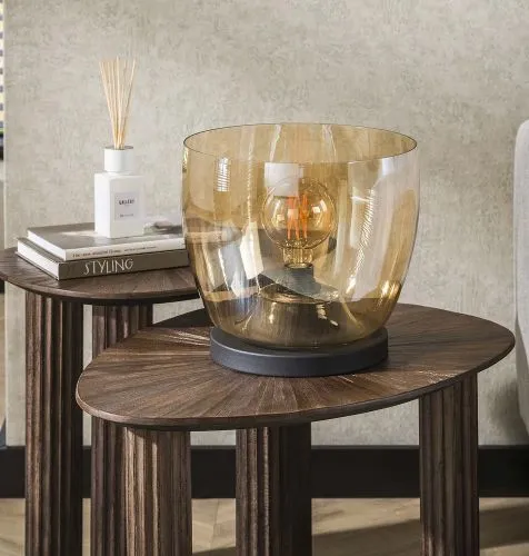 Stehlapme Pad | Glas & Metall | Amber