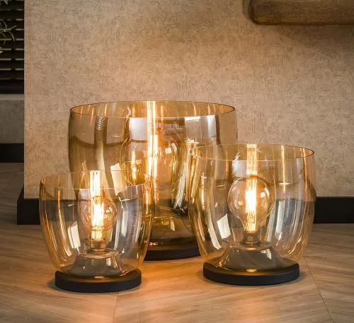 Stehlapme Pad | Glas & Metall | Amber