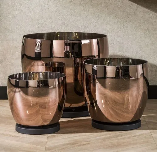 Stehlapme Pad | Glas & Metall | Kupferfarbe