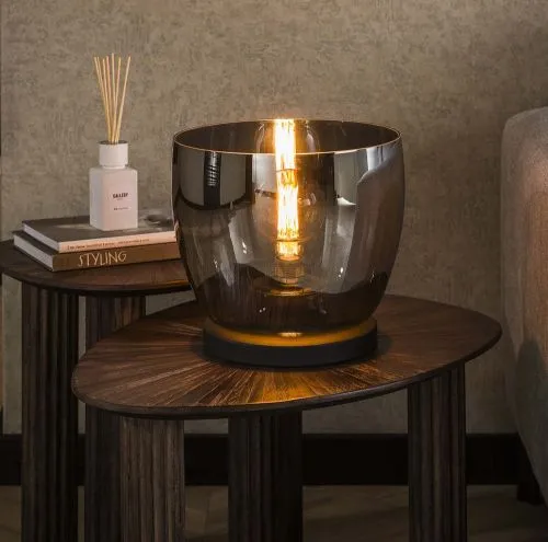 Stehlapme Pad | Glas & Metall | Smoke grau