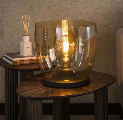 Stehlapme Pad (XL) | Glas & Metall | Amber