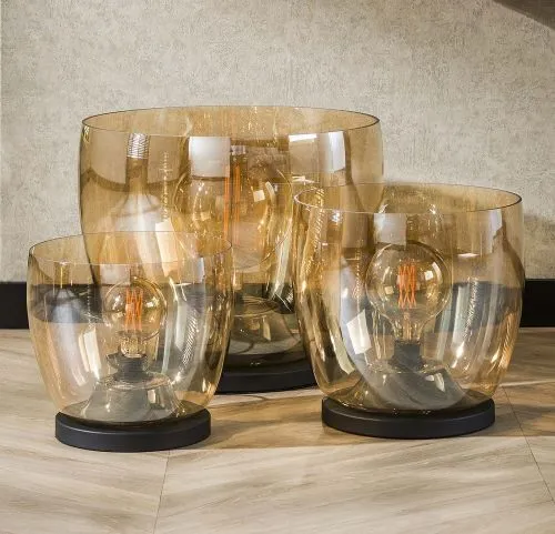 Stehlapme Pad (XL) | Glas & Metall | Amber