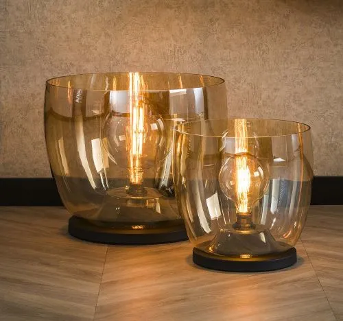 Stehlapme Pad (XL) | Glas & Metall | Amber