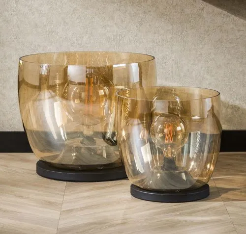 Stehlapme Pad (XL) | Glas & Metall | Amber