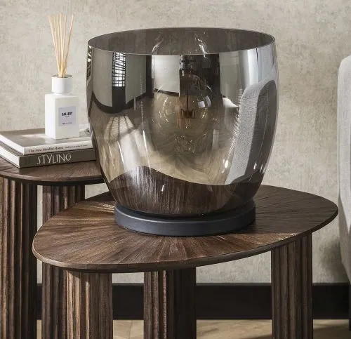 Stehlapme Pad (XL) | Glas & Metall | Smoke grau