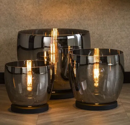 Stehlapme Pad (XL) | Glas & Metall | Smoke grau