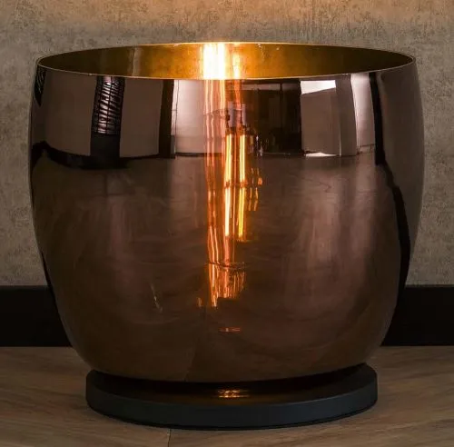 Stehlapme Pad (XXL) | Glas & Metall | Kupferfarbe