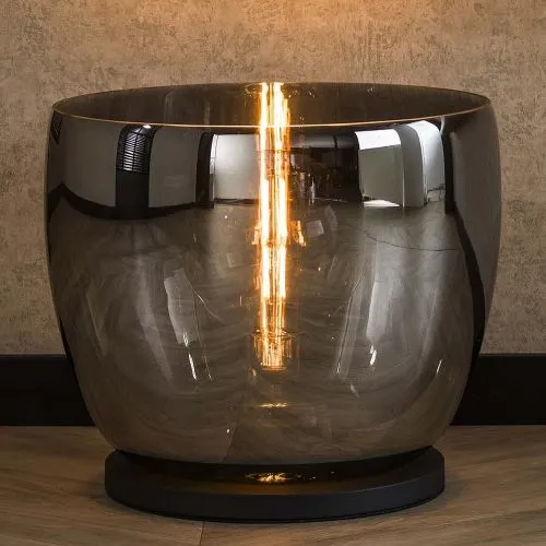 Stehlapme Pad (XXL) | Glas & Metall | Smoke grau