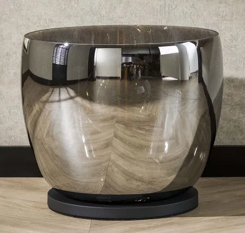 Stehlapme Pad (XXL) | Glas & Metall | Smoke grau