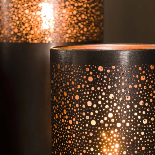 Stehleuchte Birma | Zylinder | schwarz Nickel | 60/90/120 | verschiedene Größen