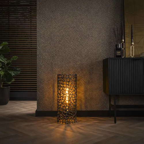 Stehleuchte Orite | Zylinder | schwarz Nikel | 60/90/120 | verschiedene Größen