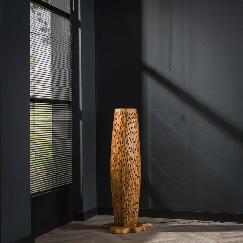 Stehleuchte Peoria | Holzgestell | natur | verschiedene Größen