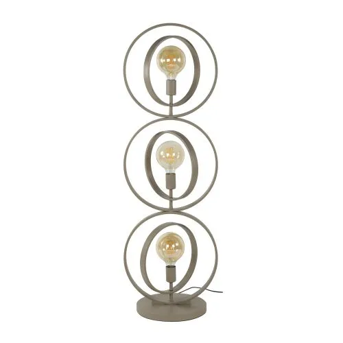 Stehleuchte Vejin 3 Lampen | Metallringe | Beige