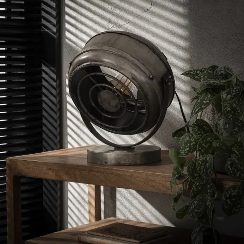 Tischlampe Devi | Metall | altsilber