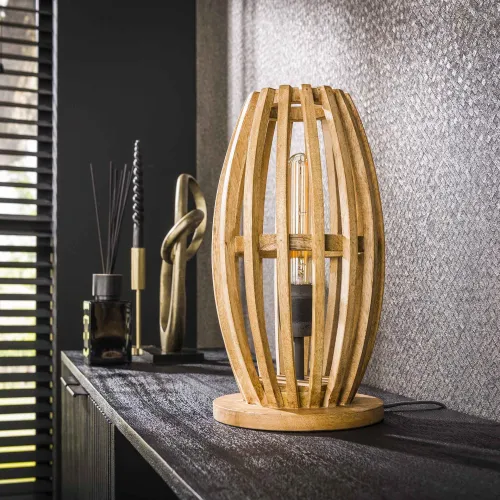 Tischlampe Keiran | Mango massiv | naturel