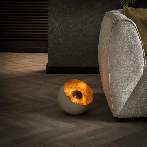 Tischlampe Taiho | Metall | Naturgrau | Ø 28 cm