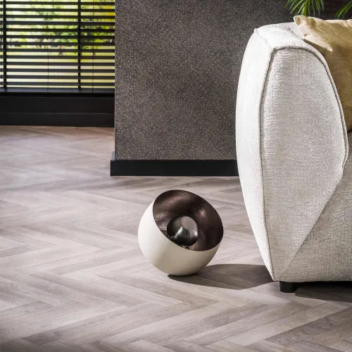 Tischlampe Taiho | Metall | Naturgrau | Ø 28 cm