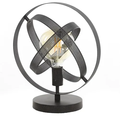 Tischleuchte Yubiwa 1-flammig | Metallschirm | schwarz