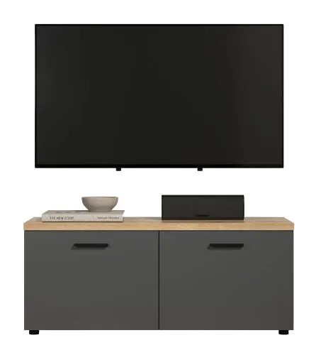TV-Board Baggio | Anthrazit / Coast Evoke Oak