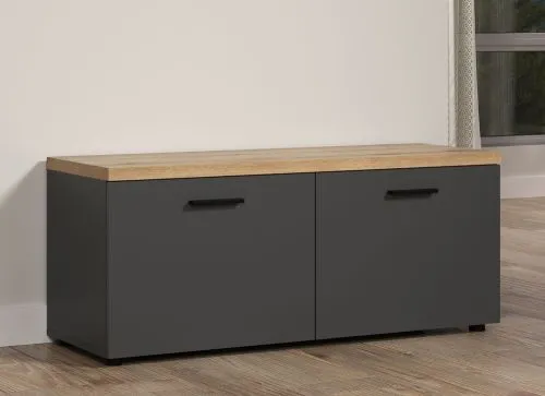 TV-Board Baggio | Anthrazit / Coast Evoke Oak