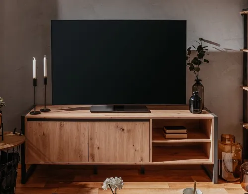 TV-Board Denver | Artisan Oak / anthrazit | Industrial Look
