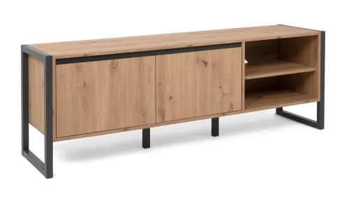 TV-Board Denver | Artisan Oak / anthrazit | Industrial Look