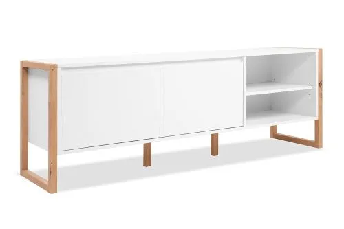 TV-Board Denver | weiß / Artisan Eiche