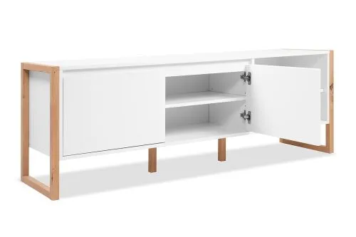 TV-Board Denver | weiß / Artisan Eiche