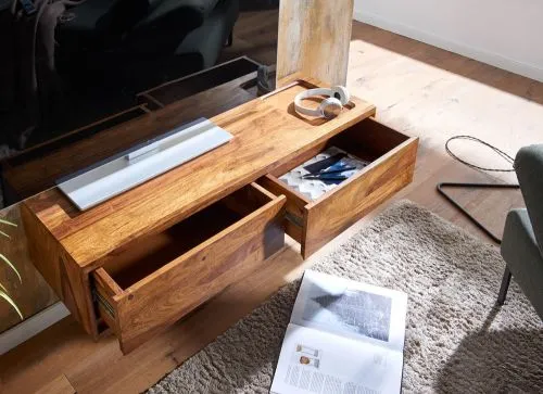 TV-Board Leopo 1 | Sheesham | braun