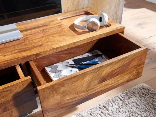 TV-Board Leopo 1 | Sheesham | braun