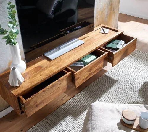 TV-Board Leopo | Sheesham | braun