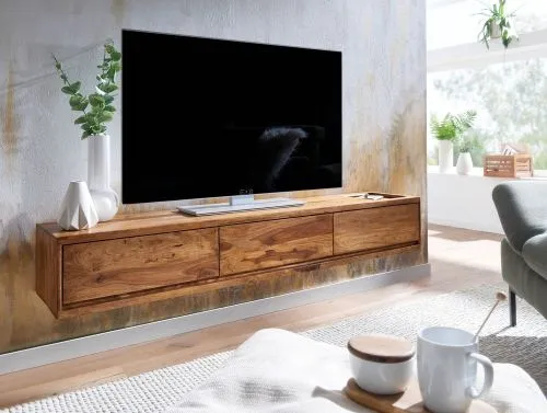 TV-Board Leopo | Sheesham | braun