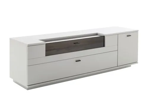 TV-Board Lissabon | Modern White | ohne Beleuchtung