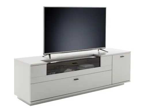TV-Board Lissabon | Modern White | optional LED Beleuchtung