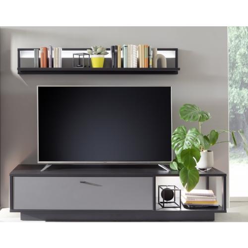TV-Board Luxor | Royal Grey / anthrazit | LED Beleuchtung