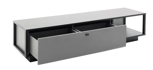 TV-Board Luxor | Royal Grey / anthrazit | mit LED Unterbauspot