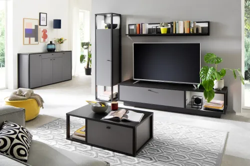 TV-Board Luxor | Royal Grey / anthrazit | ohne Beleuchtung