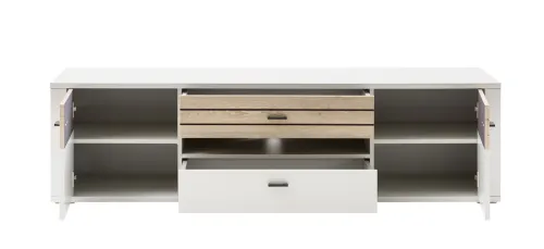 TV-Board Mantena | Modern White / Viking Oak