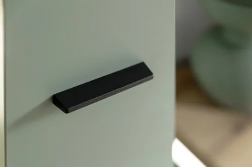 TV-Board Moniz | Salbei grün / Eiche Evoke