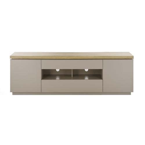 TV-Board Palamos | Akazie massiv | warmgrau | verschiedene Größen