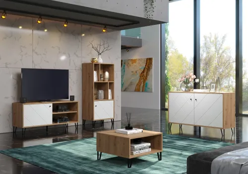 TV-Board Touch | Artisan Eiche / weiß