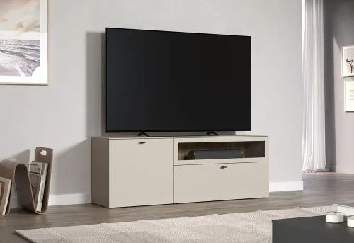 TV Lowboard Bellugi 1, Cashmere, Evoke Eiche – Ansicht 6