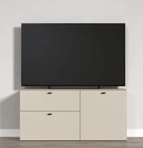 TV Lowboard Bellugi, Cashmere / Evoke Eiche