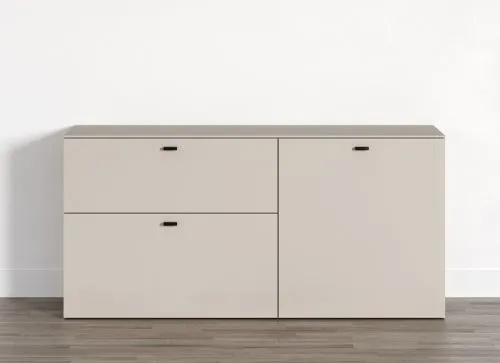 TV Lowboard Bellugi, Cashmere, Evoke Eiche – Ansicht 2