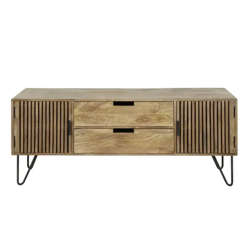 TV-Lowboard Dwina | 135 cm | Mangoholz | Sandfarben