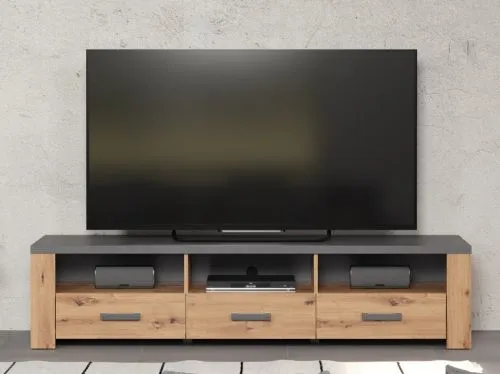 TV-Lowboard Follow | Artisan Eiche / Matera grau