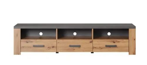 TV-Lowboard Follow | Artisan Eiche / Matera grau ohne Beleuchtung