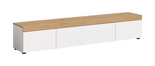 TV-Lowboard Ruda | weiß / Artisan Eiche
