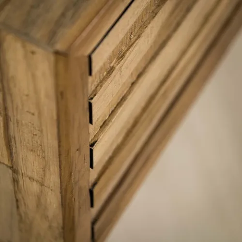 TV-Möbel Hanabi | mit Schubkästen | Teak Massivholz | verwittert